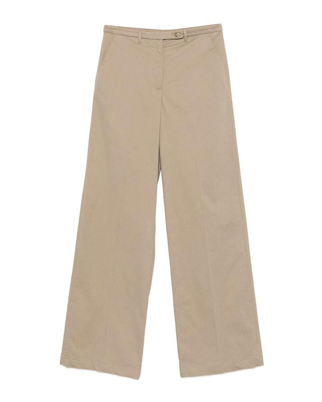 Emporio Armani Natural Cotton Trousers