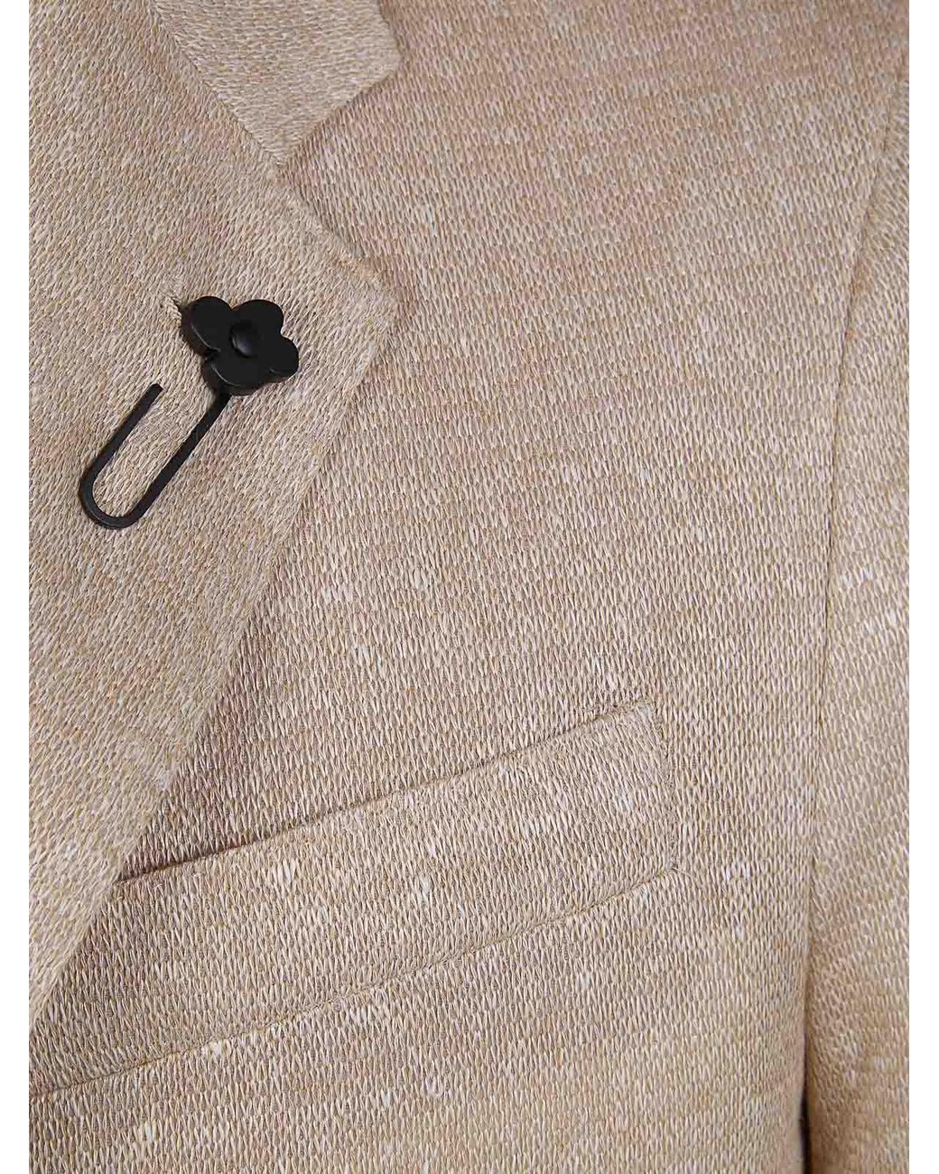 Lardini Natural Knitted Jacket for men