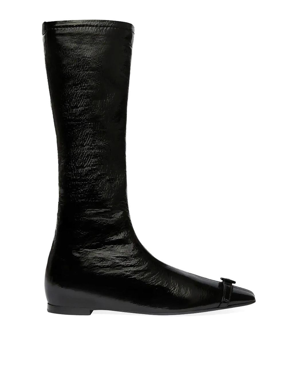 Courreges Black CourrÈ Ges Naplak Boot