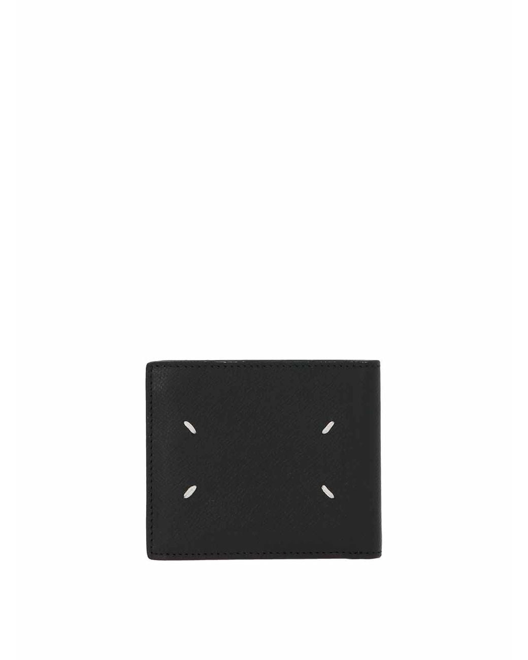 Maison Margiela Black Stitching Wallet for men