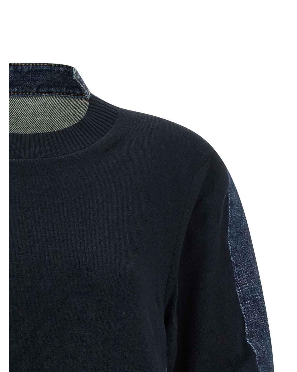 Sacai Blue Shirt Sweater