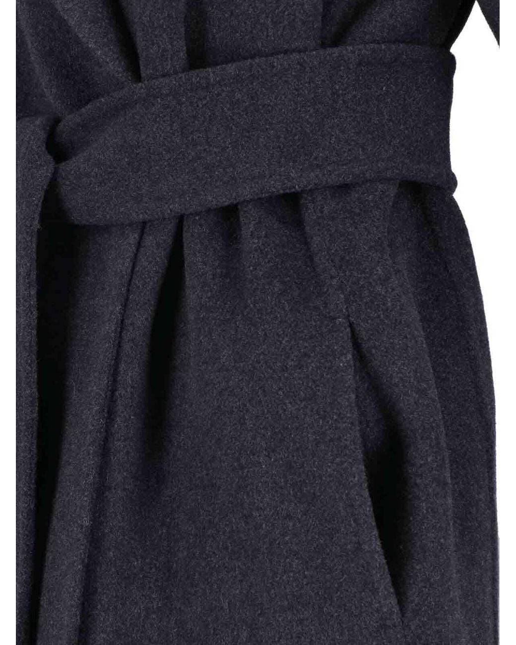 Khaite Blue Wool Coat