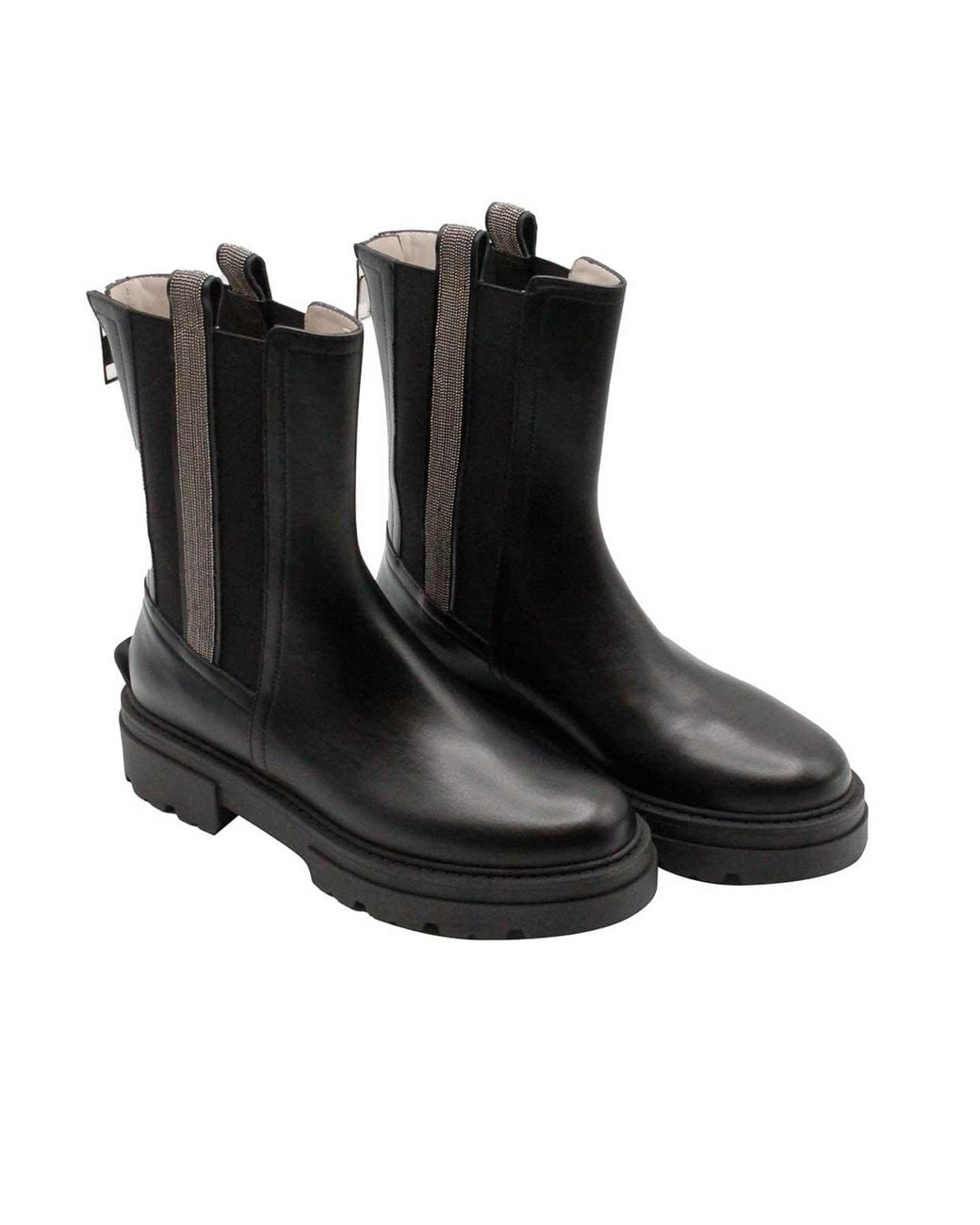 Fabiana Filippi Black Flat Shoes