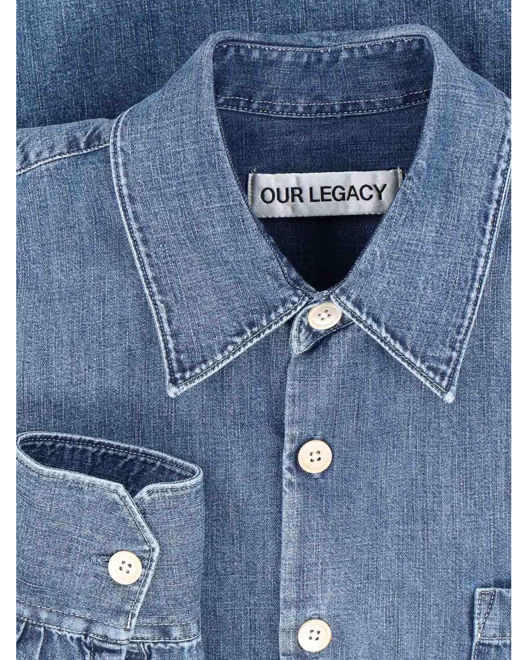 Our Legacy Blue Whatever Denim Shirt for men
