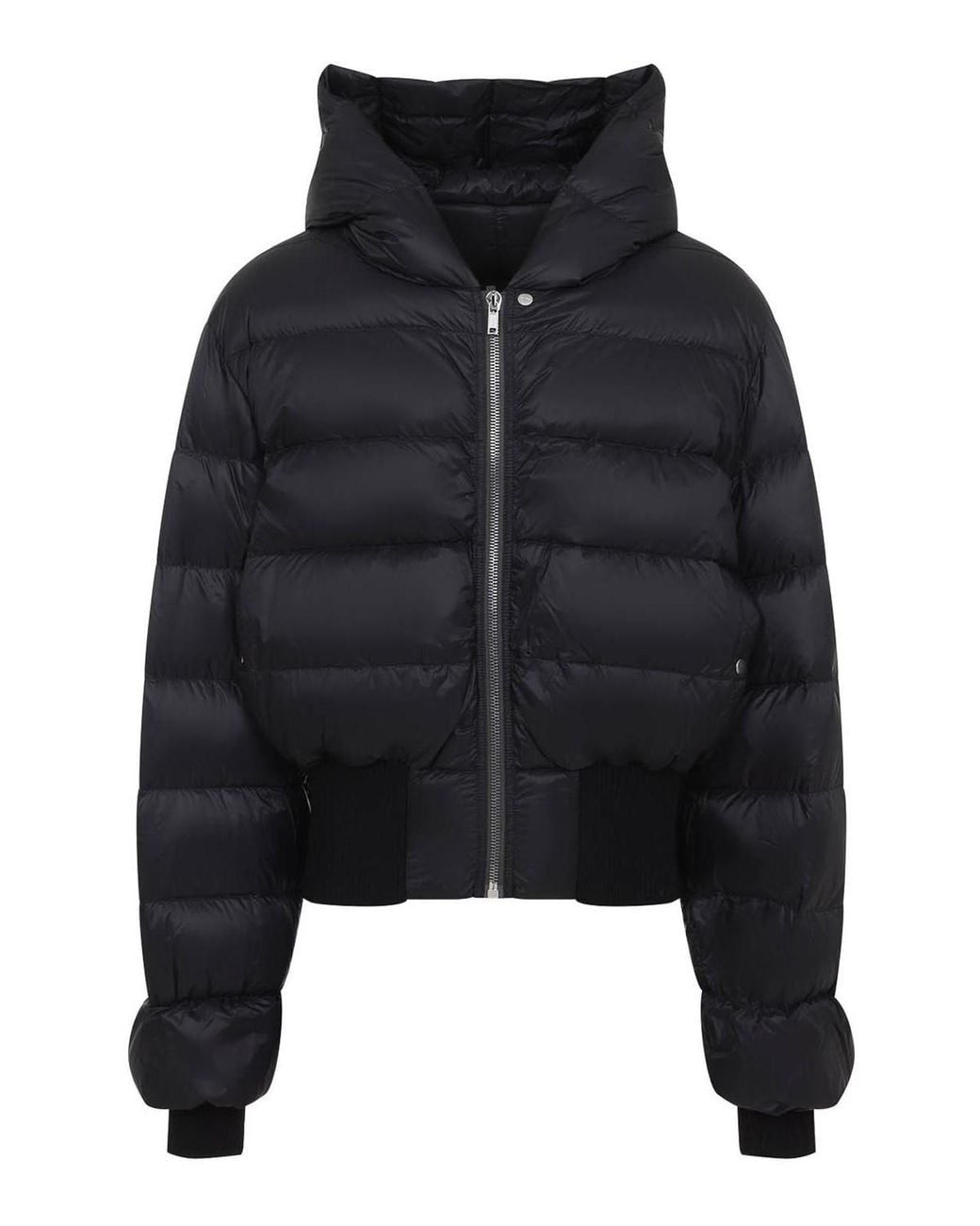 Rick Owens Black Hooded Jacket for men