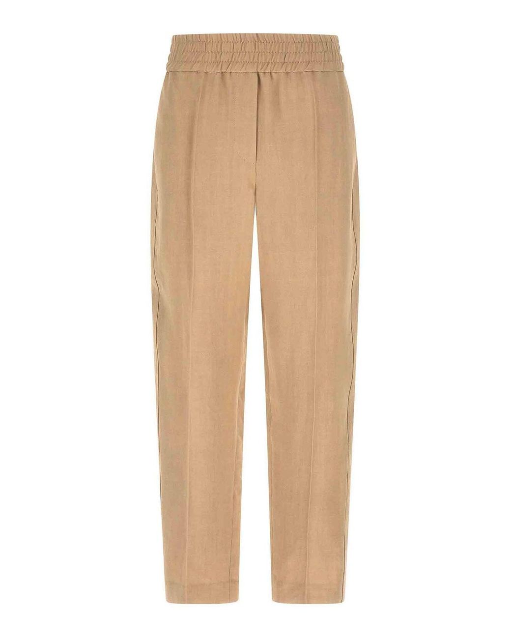 Brunello Cucinelli Natural 'Baggy Pull-Up' Pants