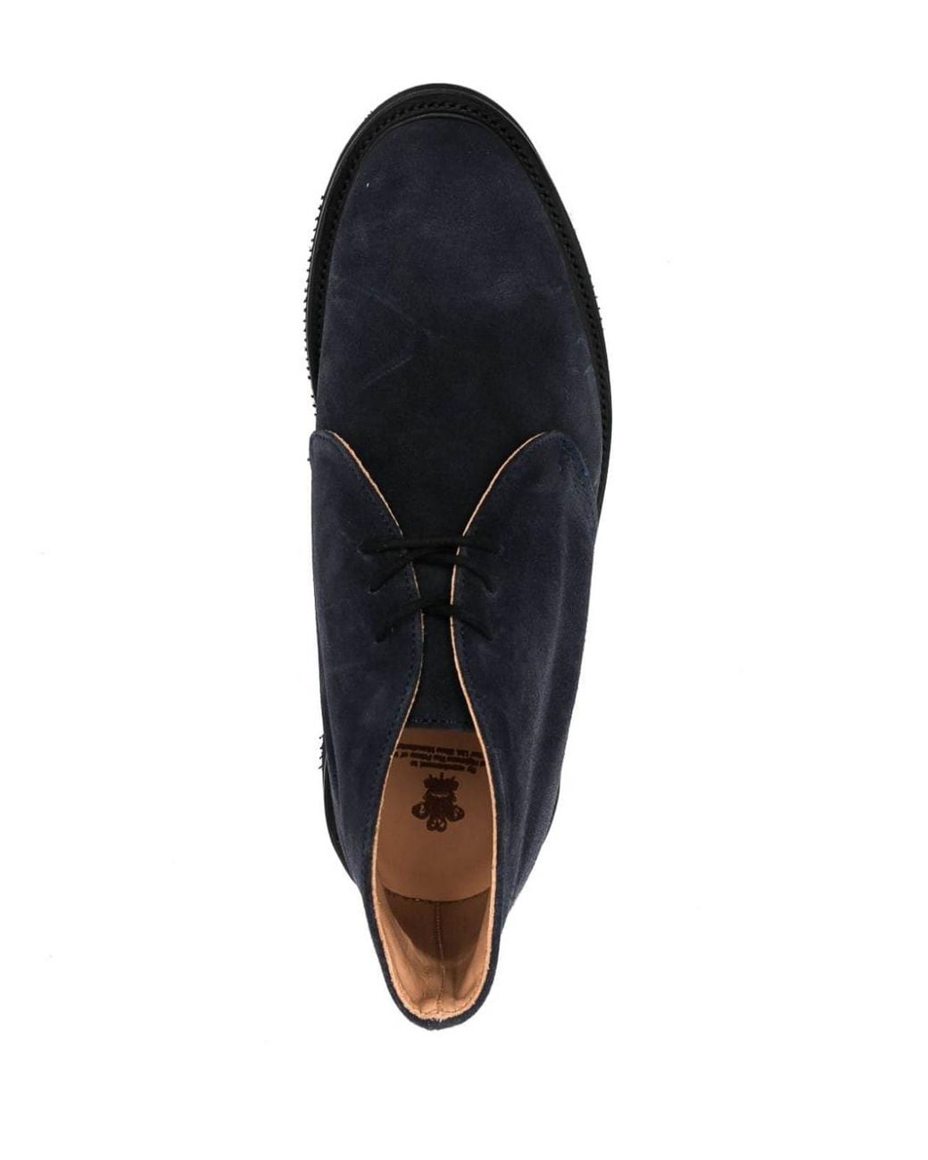 Tricker's Blue Suede Lace-Ups for men