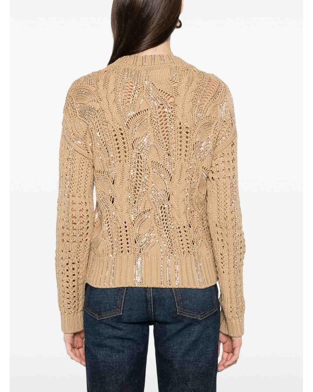 Ermanno Scervino Natural Crystal Sweater
