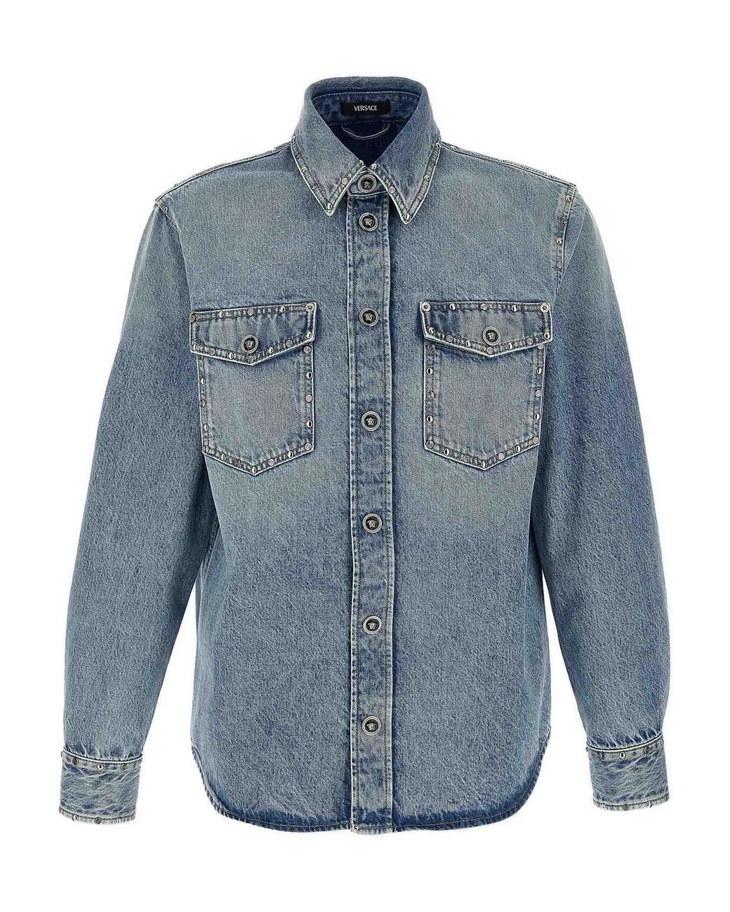 Versace Blue Shirt for men