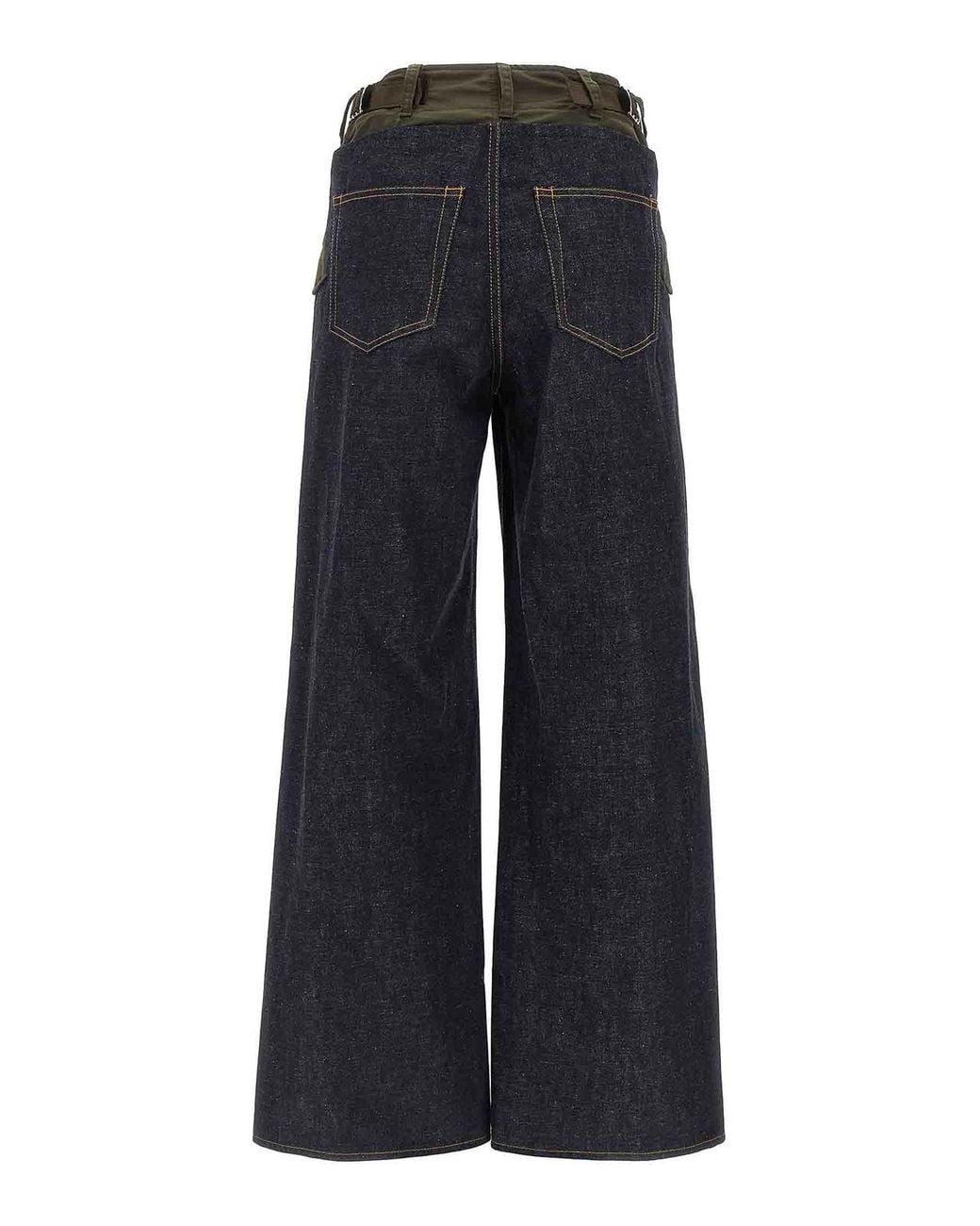 Sacai Blue Denim Pants Jeans