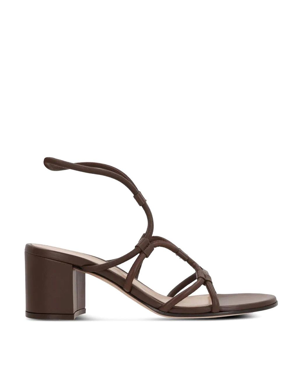 Gianvito Rossi Natural Multi-Way Strap Heeled Sandals 65