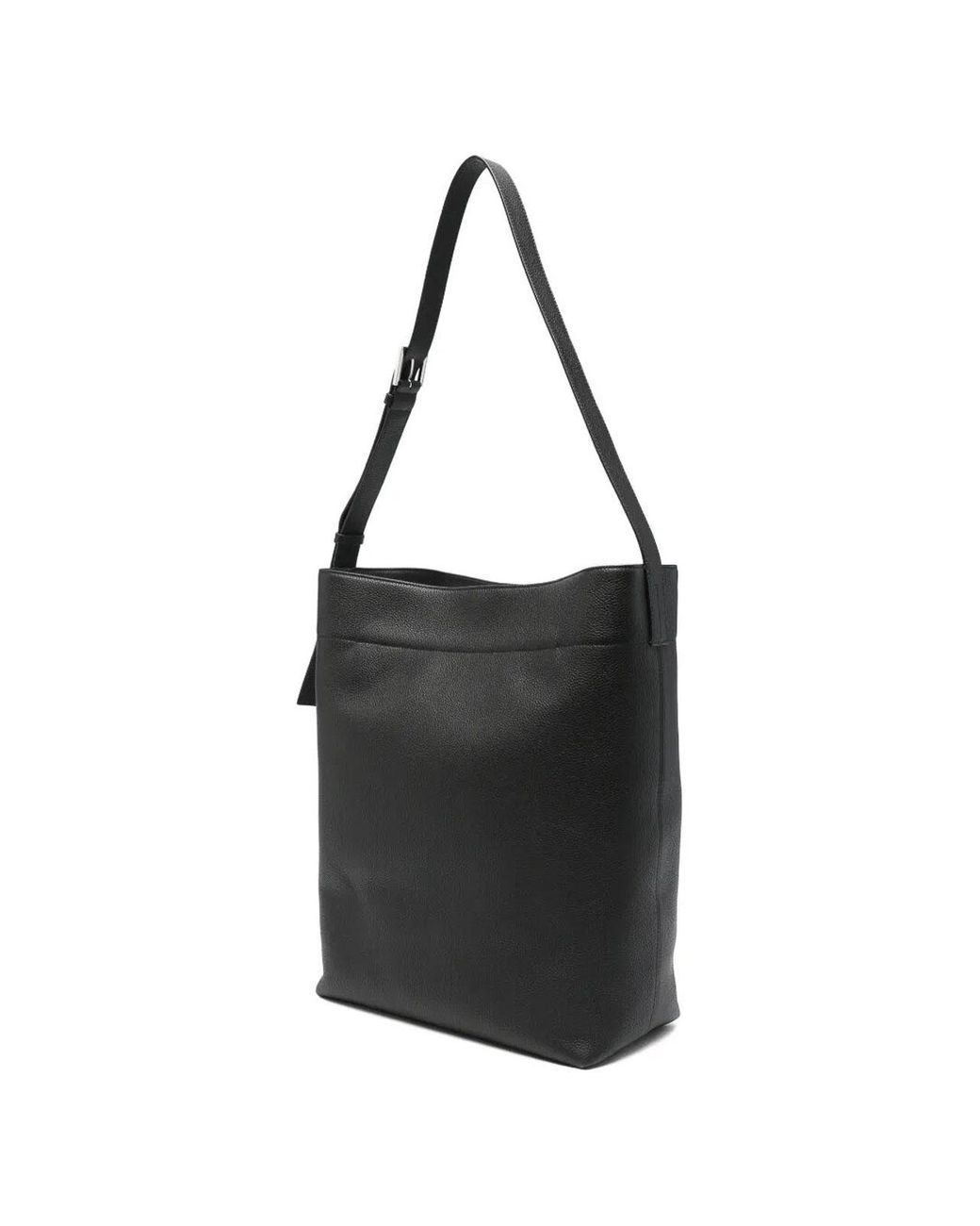 Tom Ford Black Grain Leather Bucket Bag for men