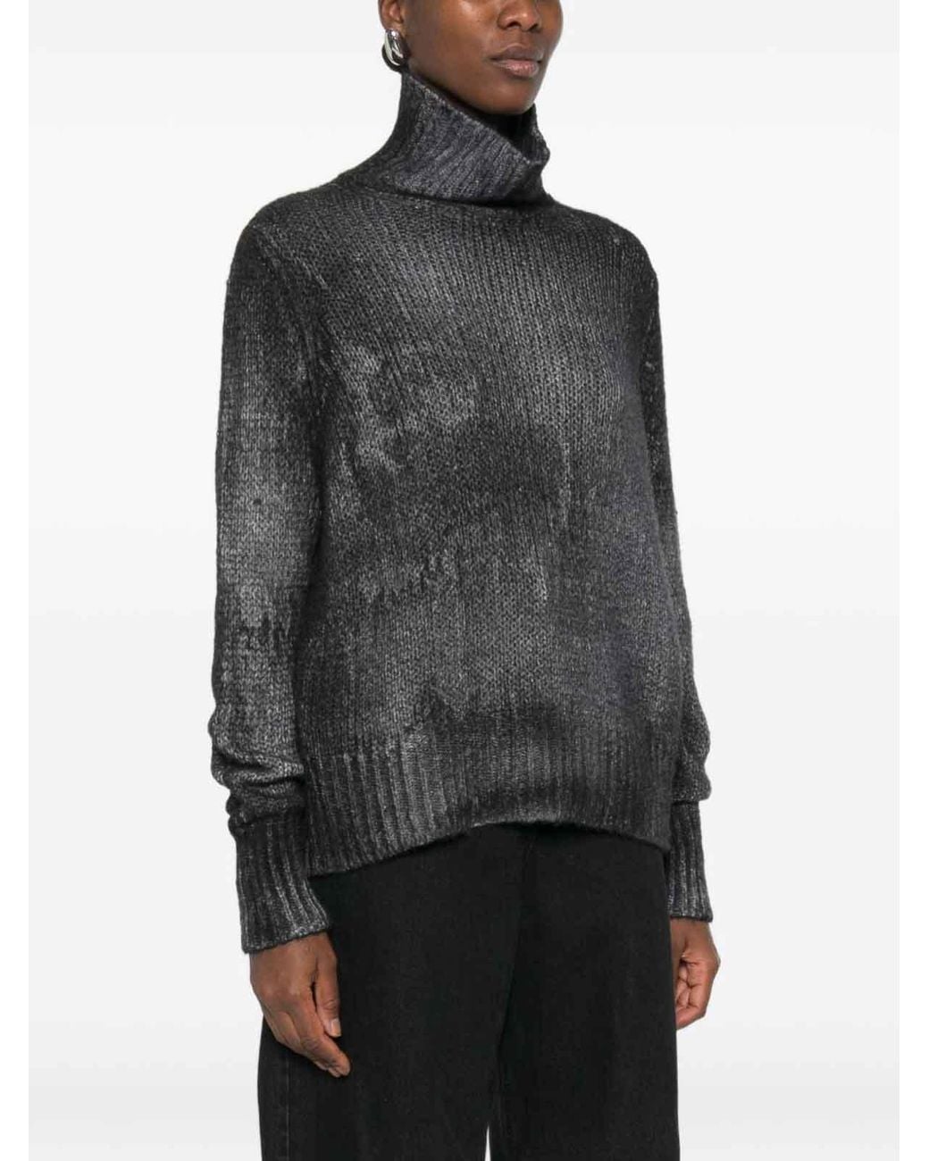 Avant Toi Black Cahsmere Turtle-Neck Jumper