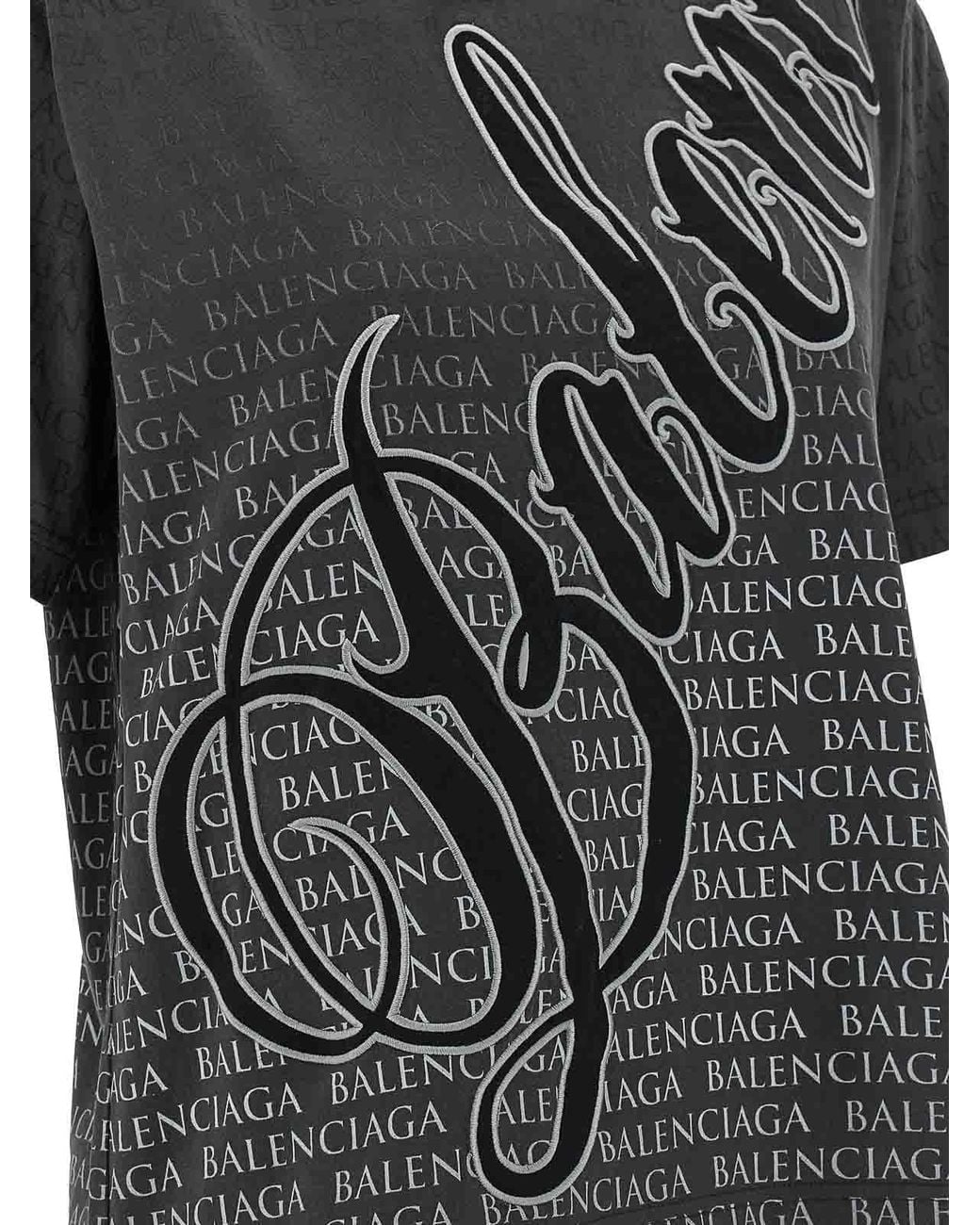 Balenciaga Black T-Shirts
