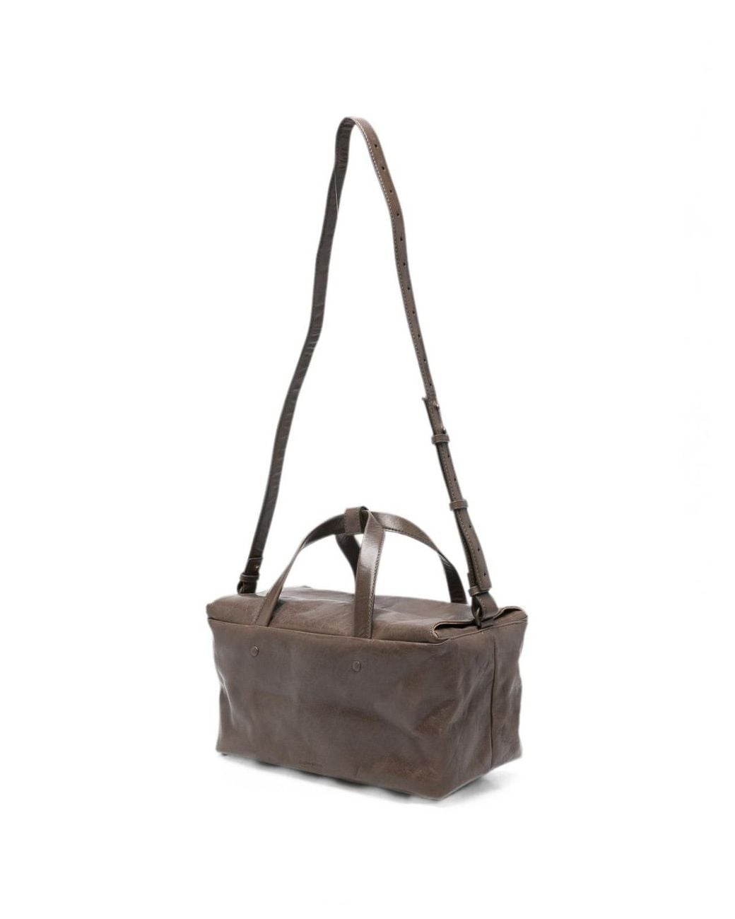 Lihann George White Lili Leather Tote Bag