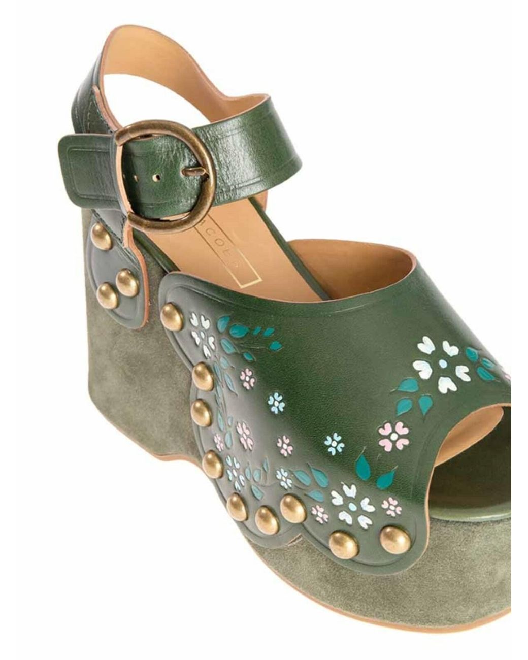 Marc Jacobs Green Leather Sandals