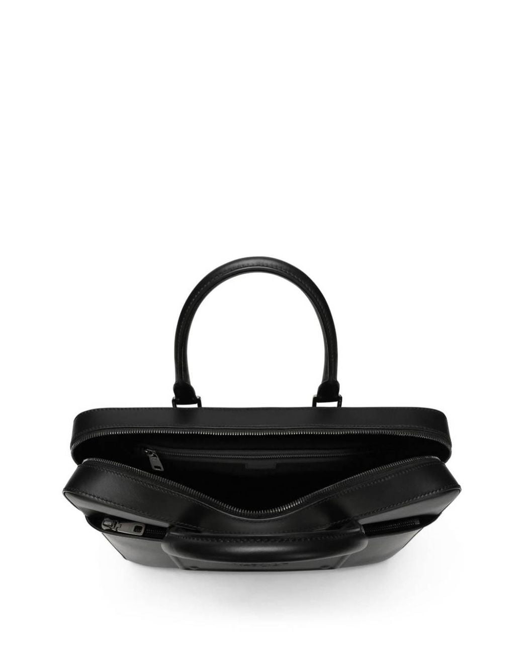 Dolce & Gabbana Black Leather Briefcase for men