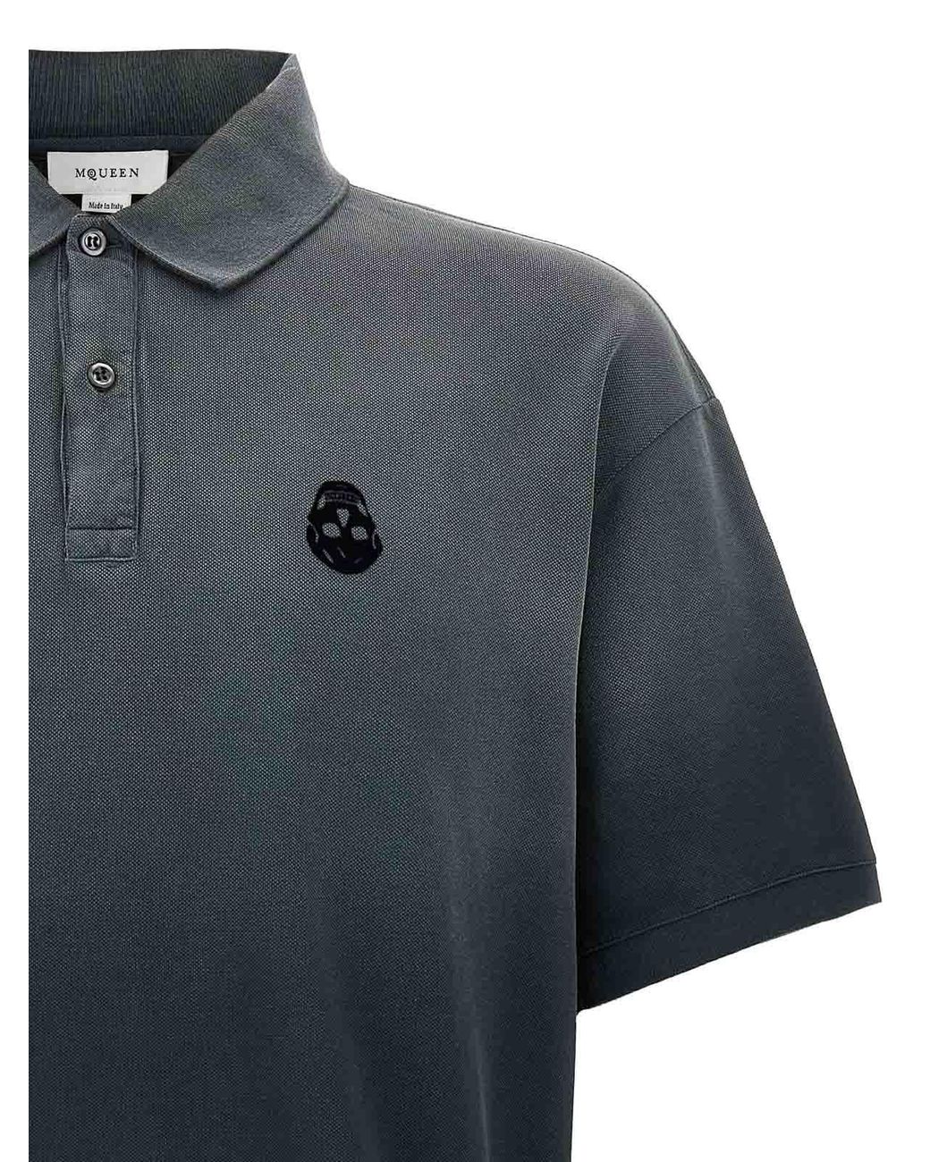 Polo McQueen de hombre de color Blue