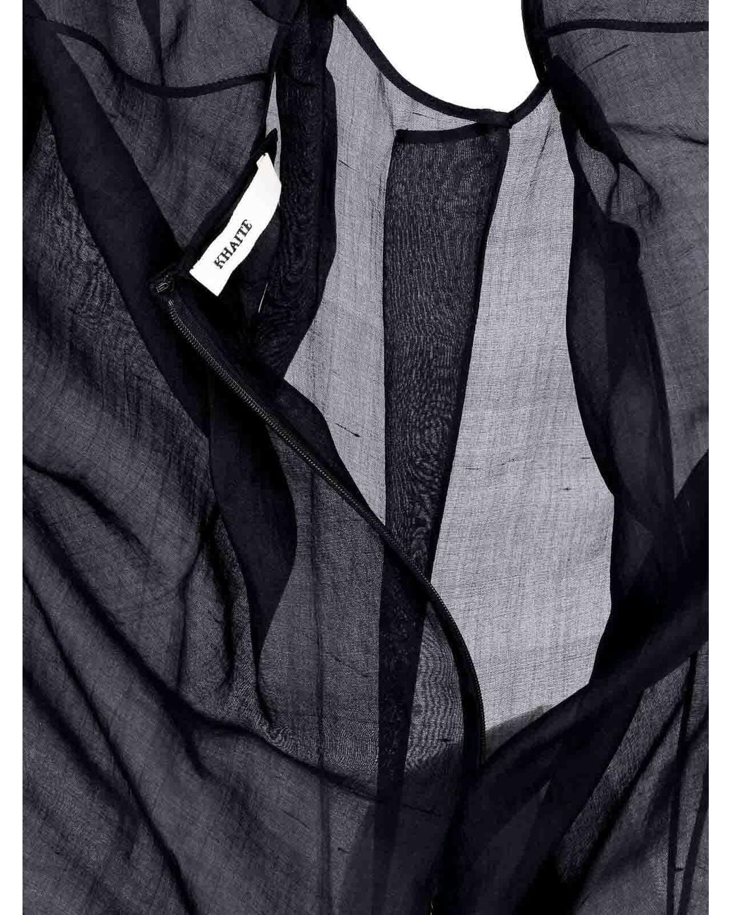 Khaite Black Silk Top