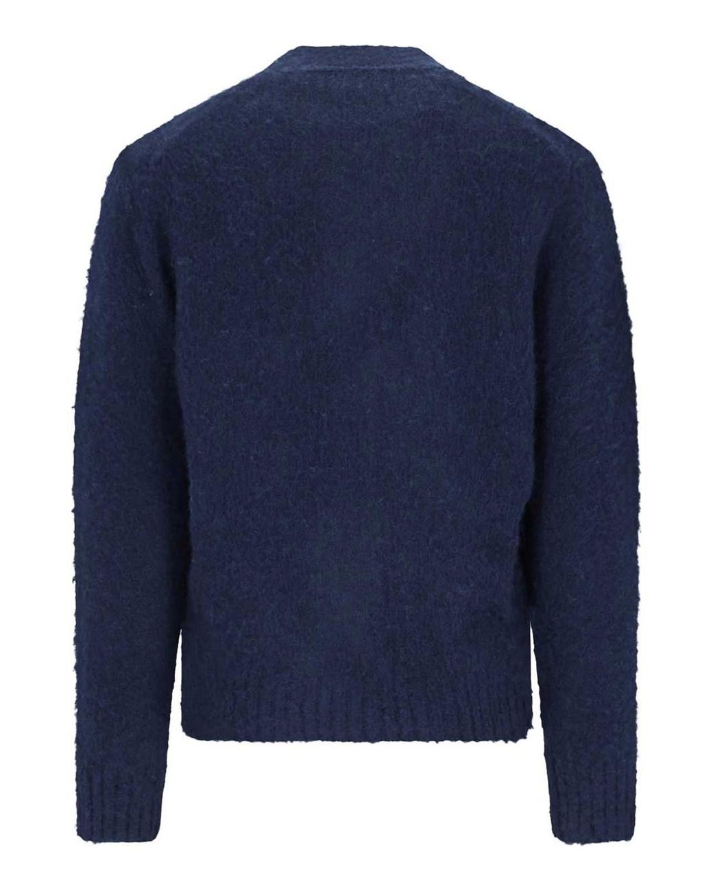 Aspesi Blue Wool Cardigan for men