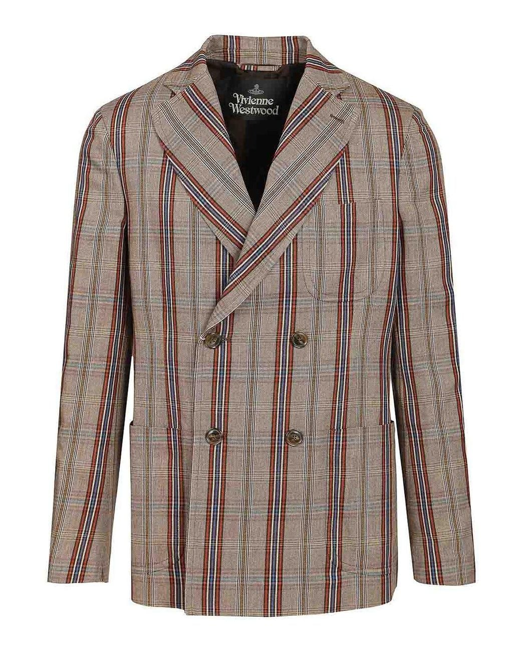 Vivienne Westwood Brown Cruise Double-Breasted Jacket for men