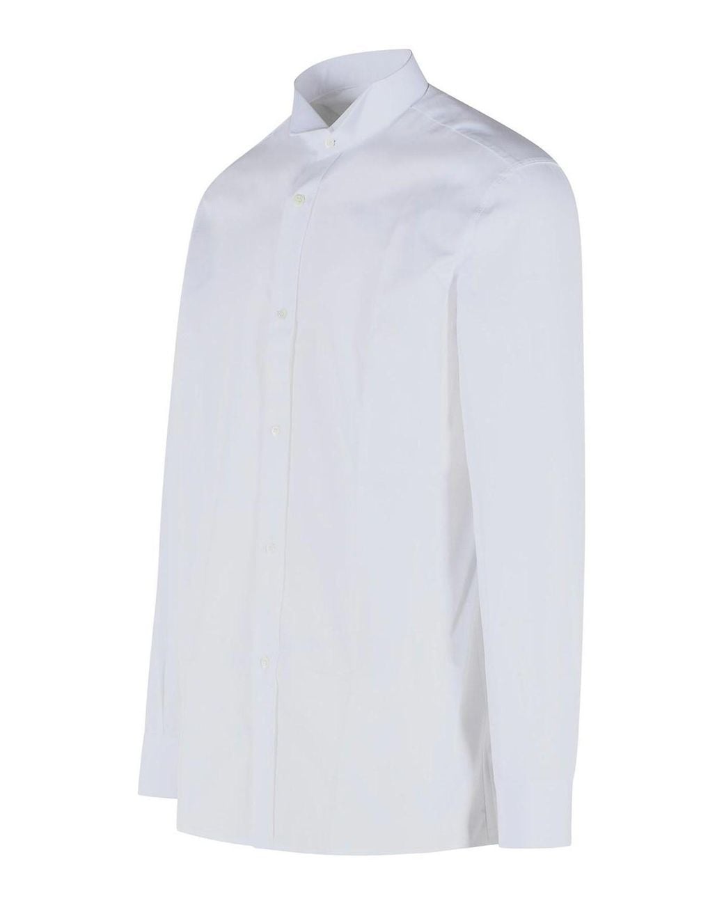 Maison Margiela White Snapped Cotton Shirt for men