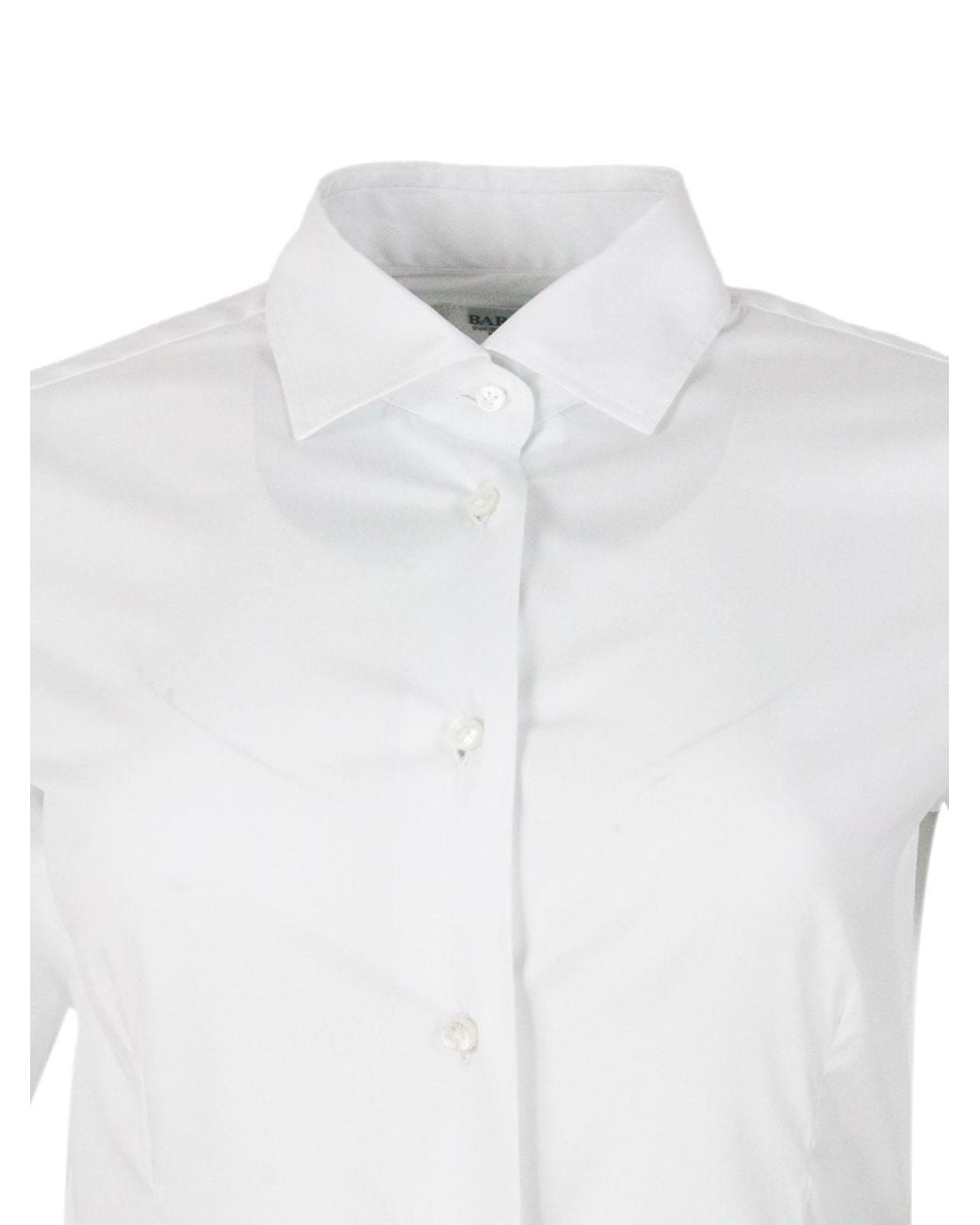 Barba Napoli White Cotton Shirt