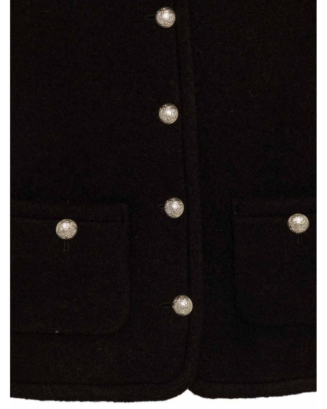 DUNST Black Wool Tweed Jacket