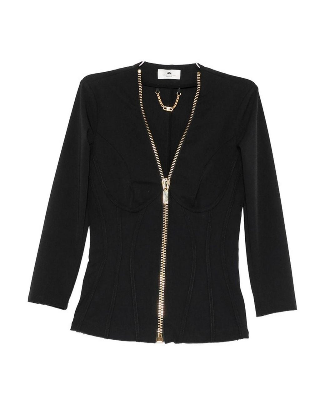 Elisabetta Franchi Black Outerwear