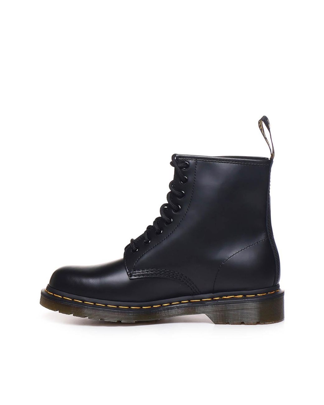 Dr. Martens Black Bex 1460 Platform Boots In Smooth Leather