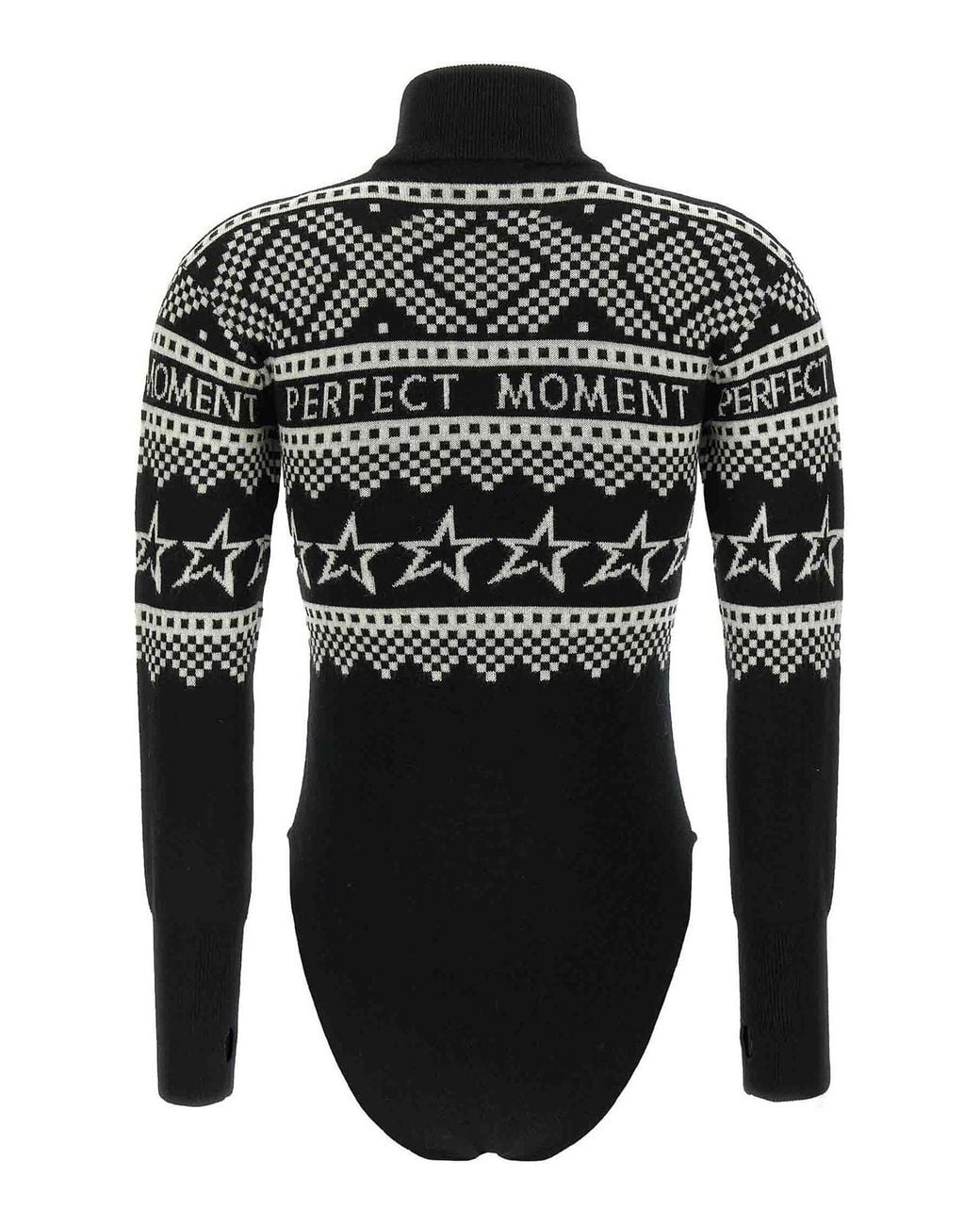 Perfect Moment Black Holiday Bodysuit
