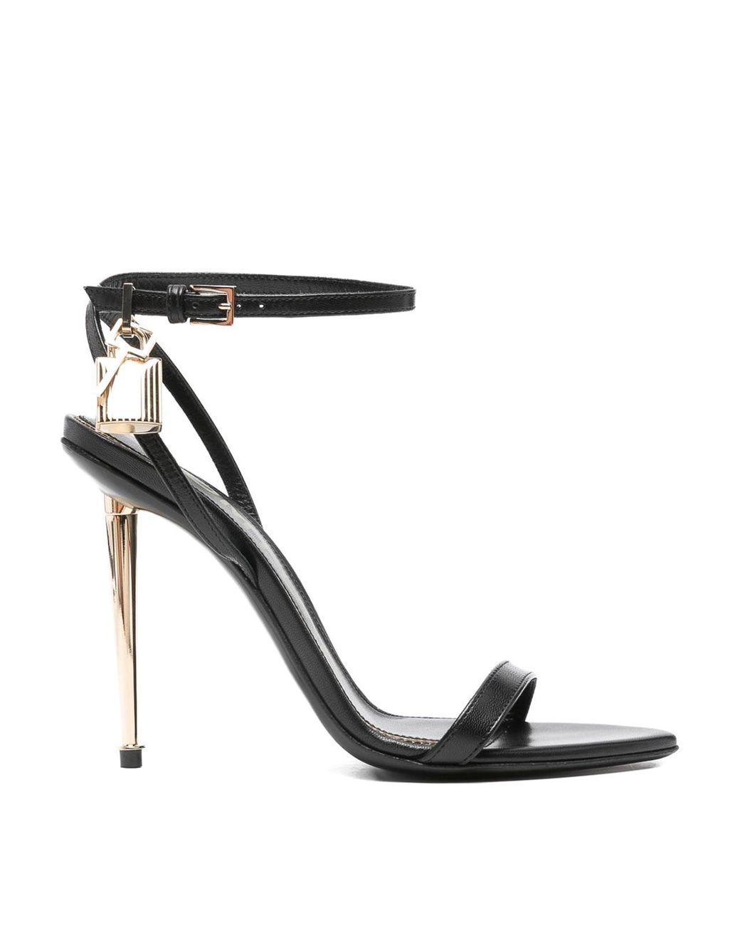 Tom Ford White Leather Heel Sandals