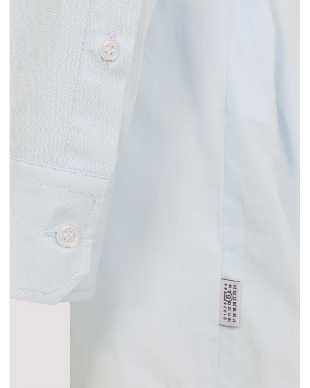 MM6 by Maison Margiela Blue Cotton Shirt