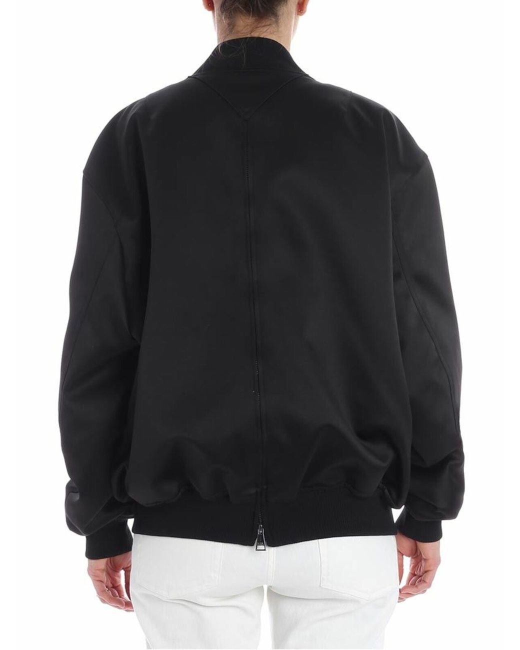 Karl Lagerfeld Black Oversize Bomber