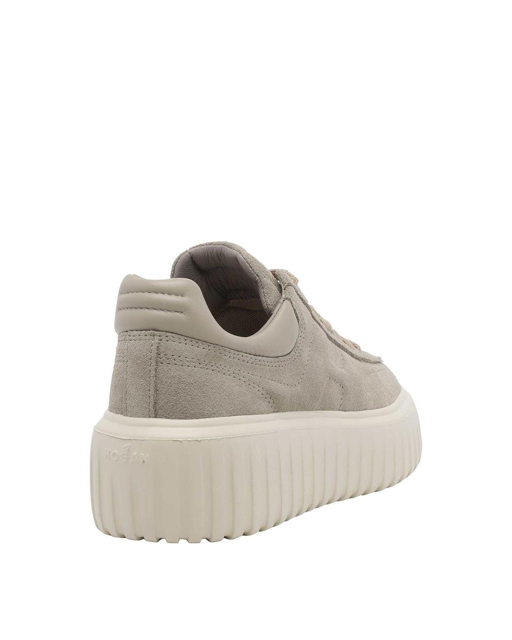 Hogan Gray H-Stripes Sneakers