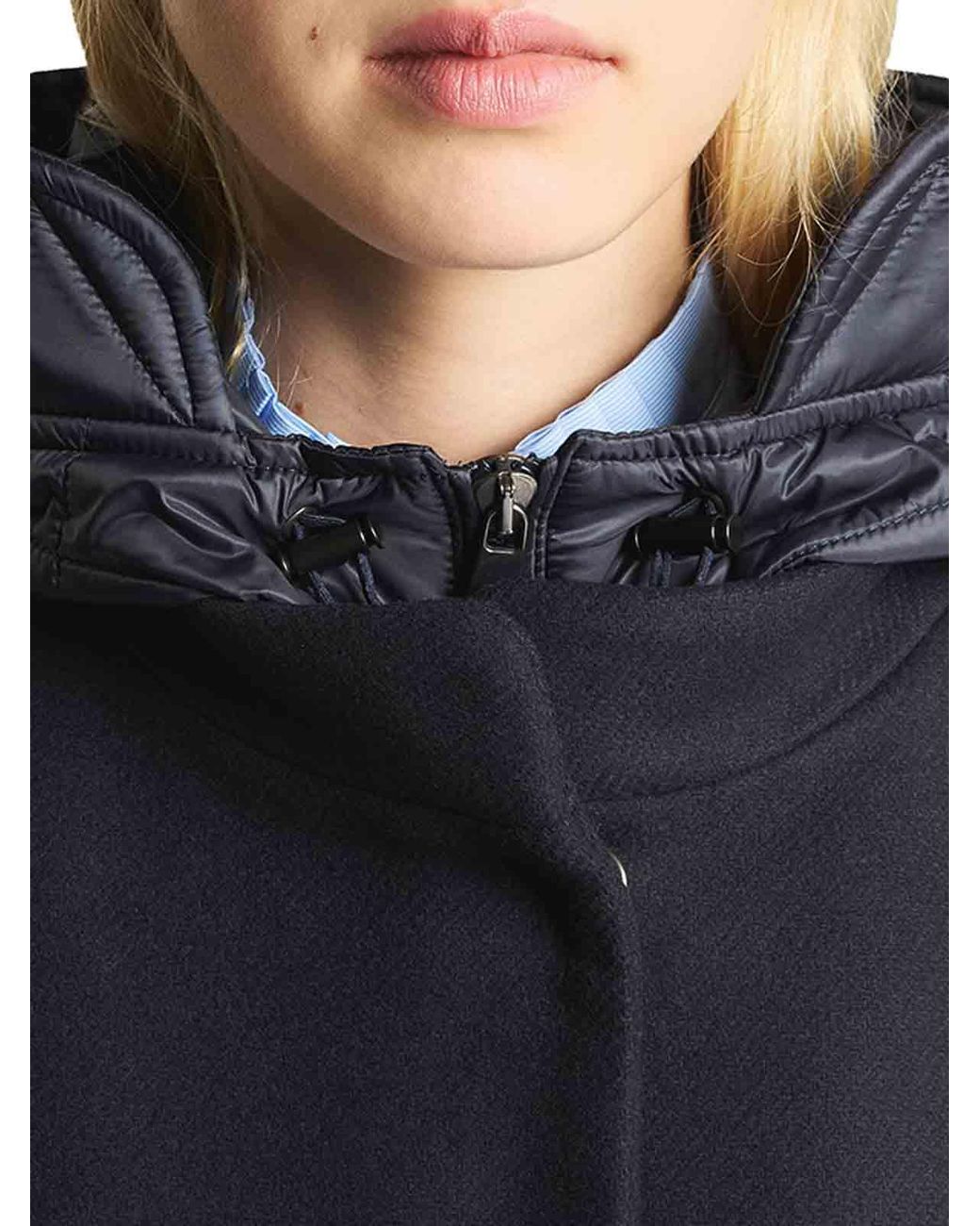 Fay Blue Toggle Coat Cape