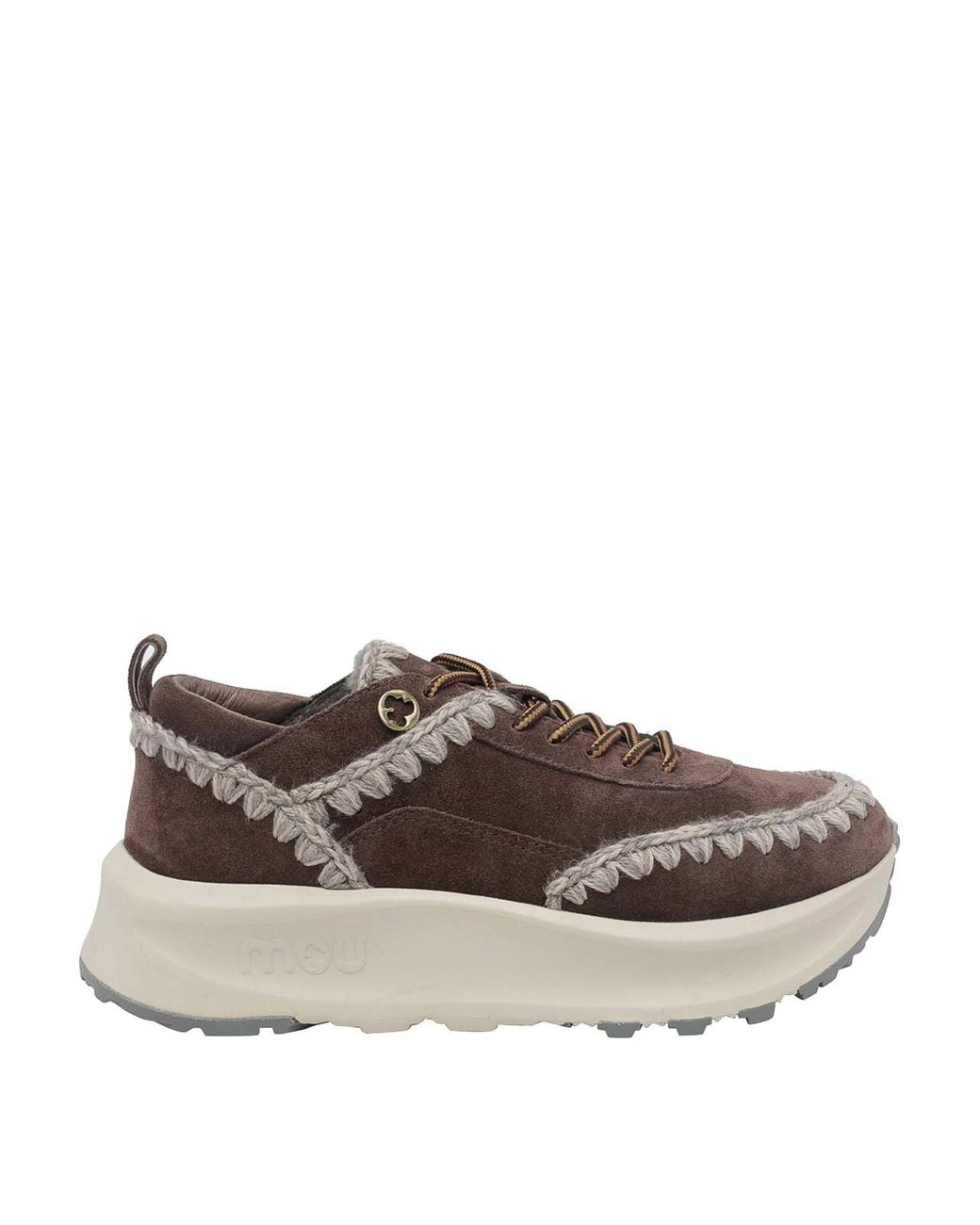 Mou Brown Speed Eskimo Lace Up Sneakers