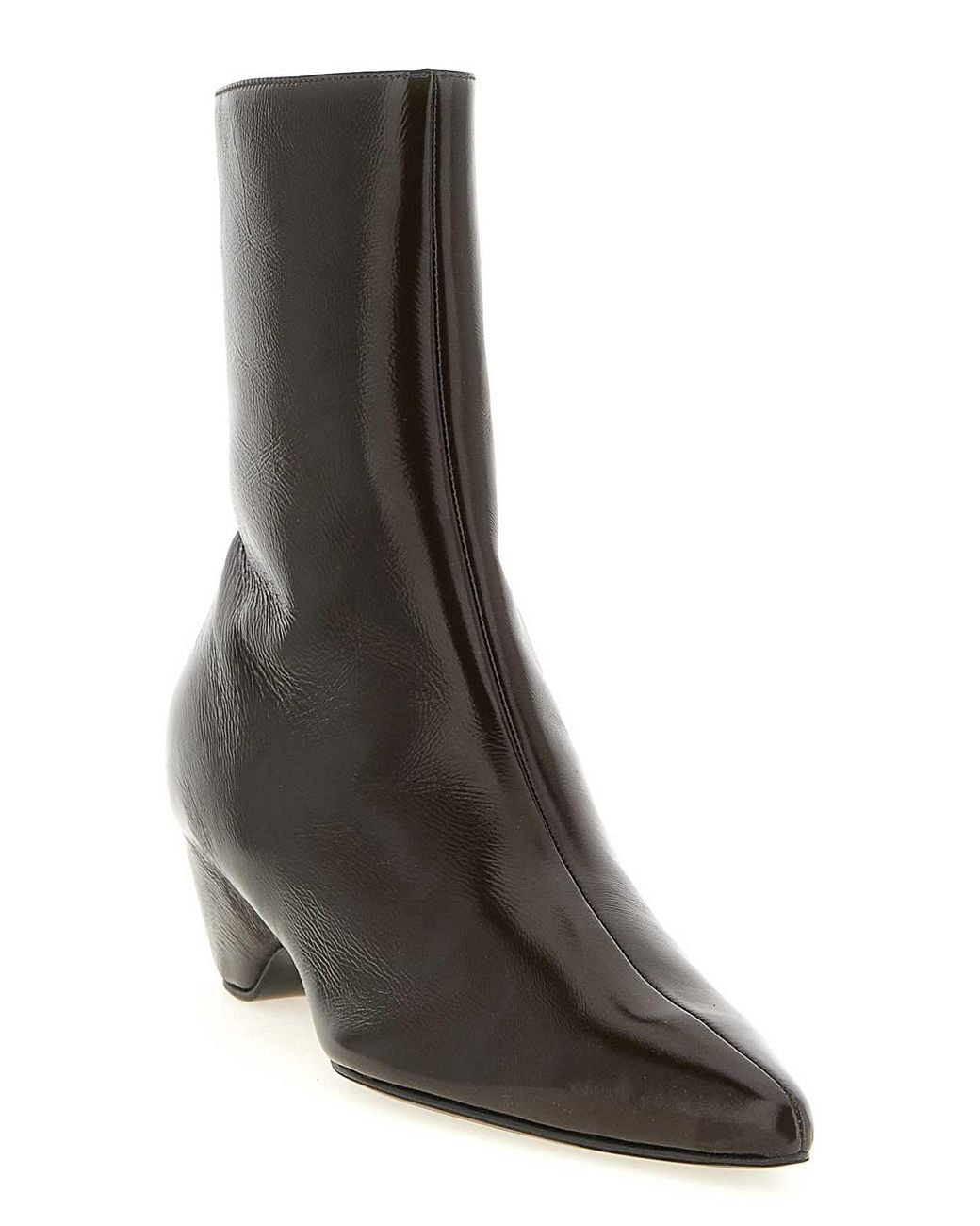 Khaite Brown Ankle Boots