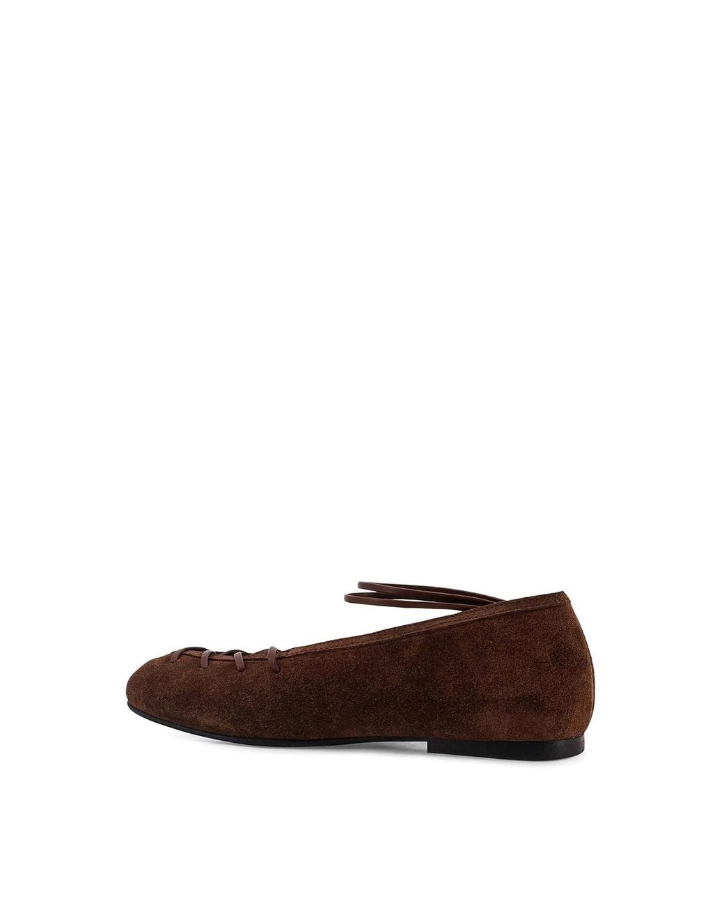 Alohas Brown Bumi Suede Ballerinas