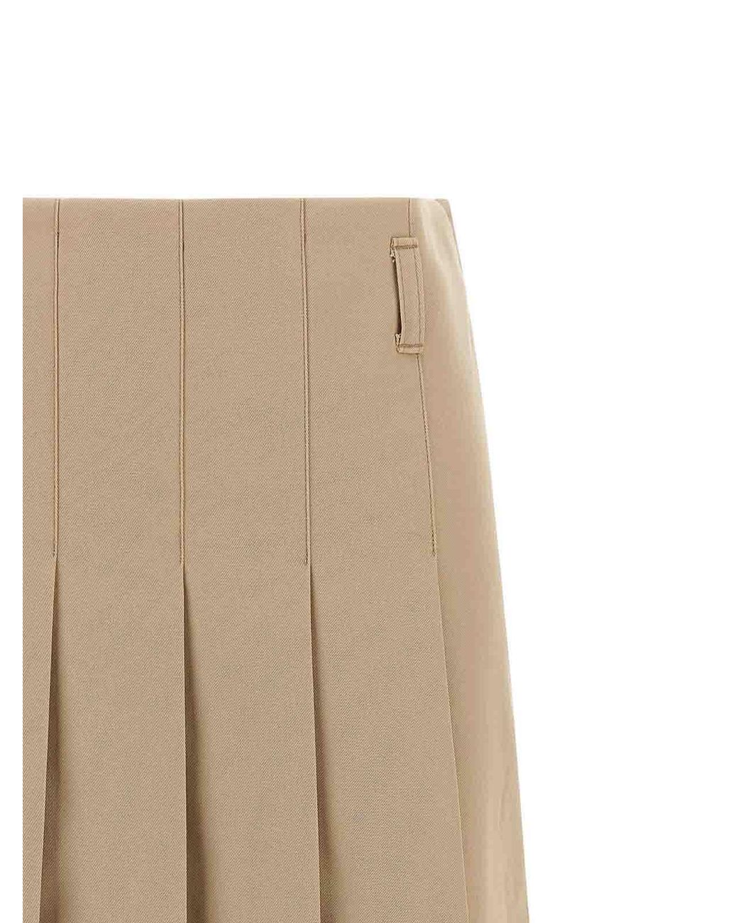 Falda Semilarga A.P.C. de color Natural