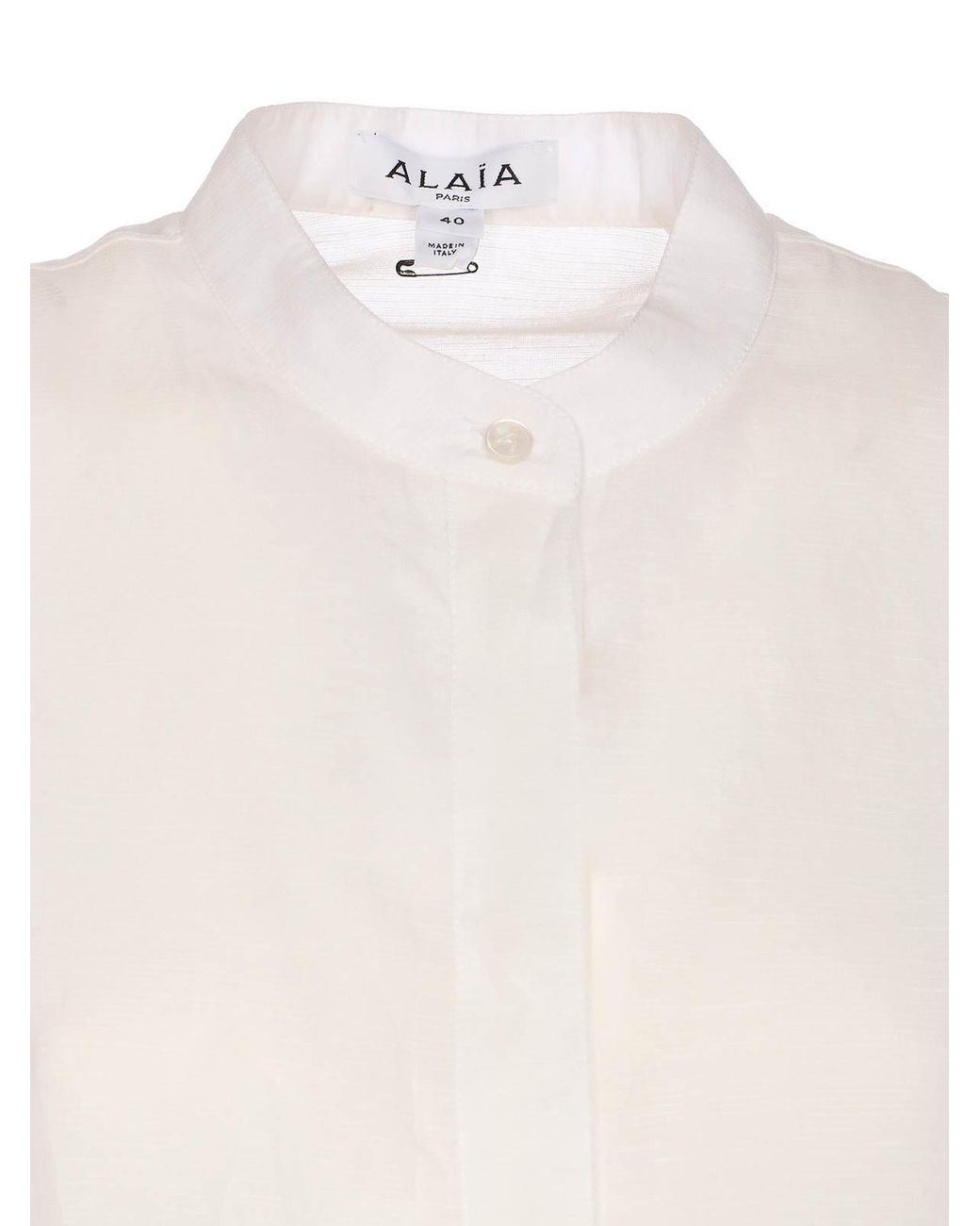 Alaïa White Linen Blend Shirt
