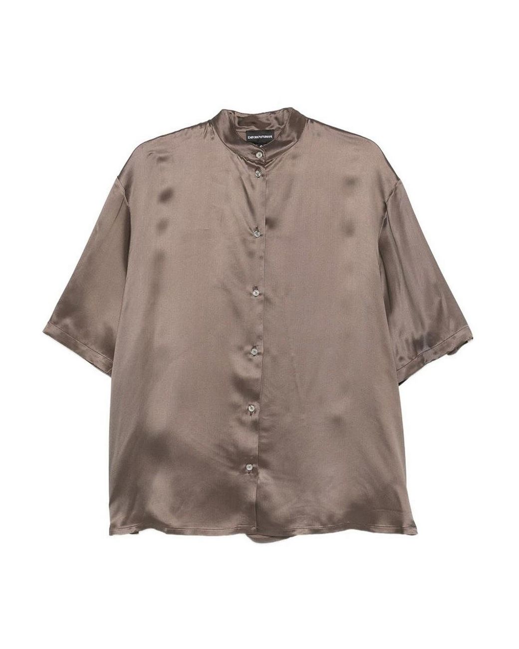 Emporio Armani Gray Short Sleeves Shirt