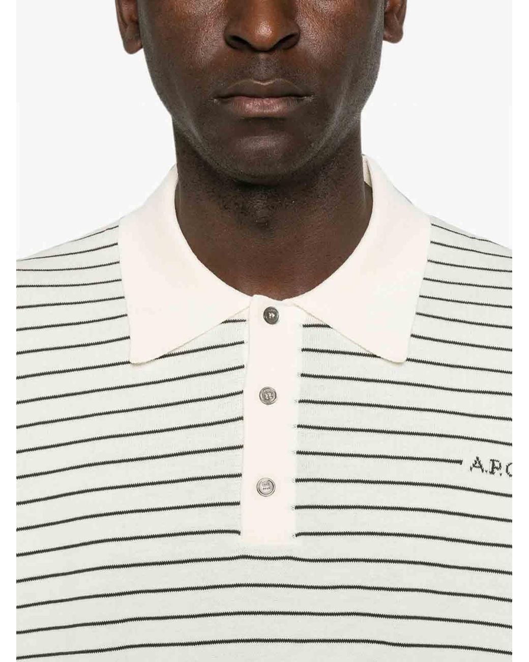 A.P.C. White Sweater for men