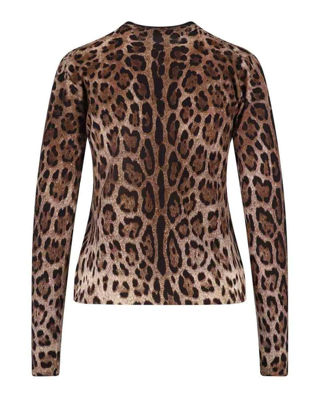 Dolce & Gabbana Brown Virgin Wool Cardigan