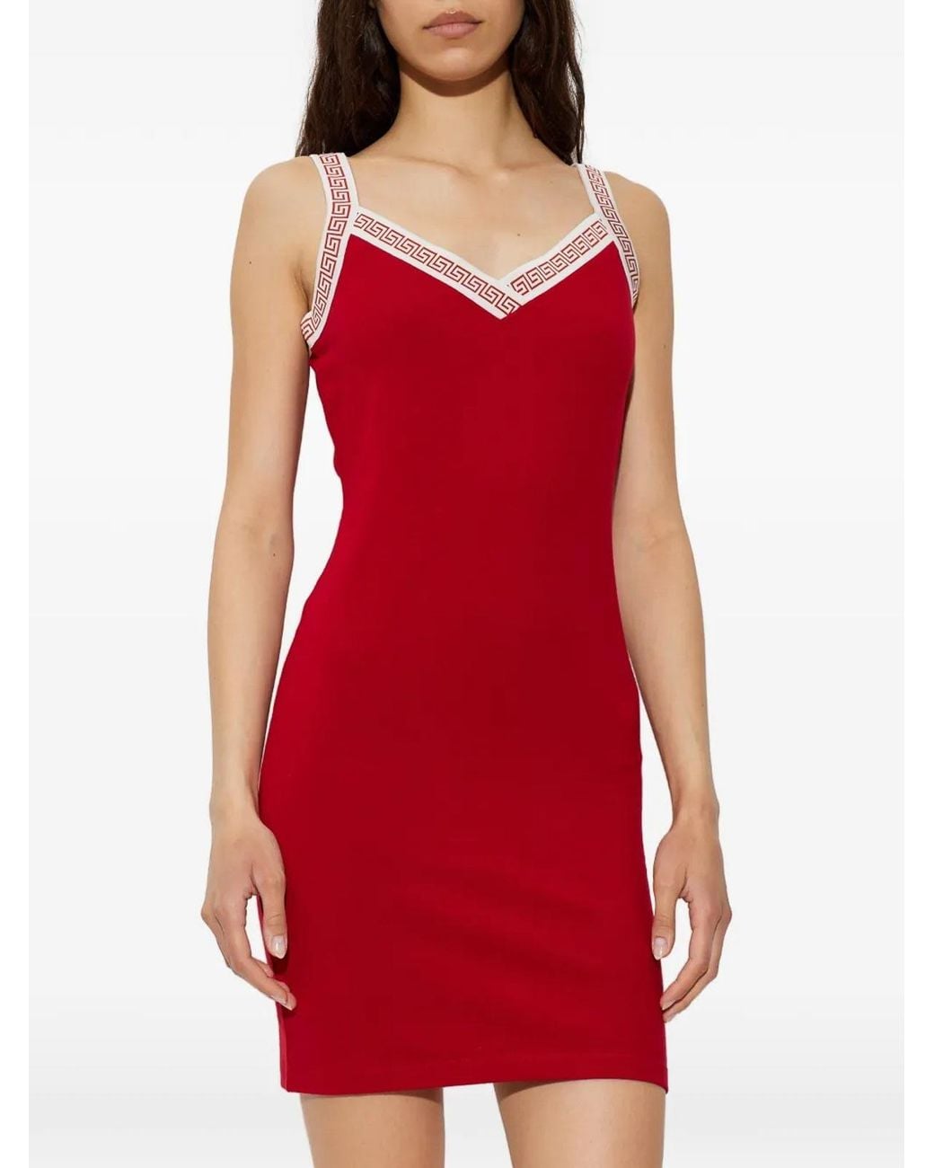 Versace Red Bodycon Mini Dress