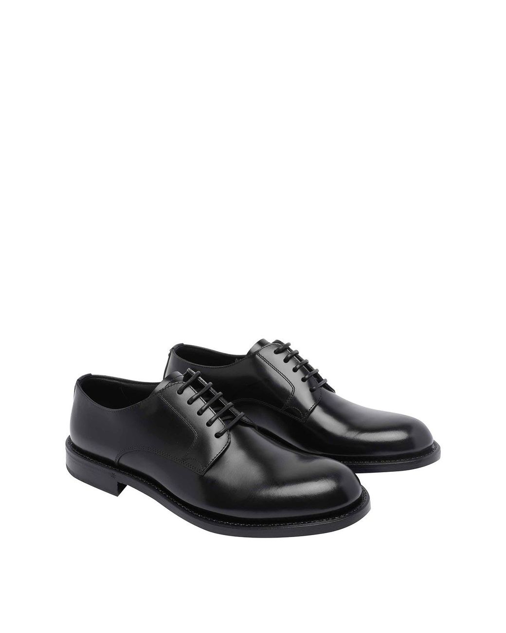 Dolce & Gabbana Black Derby Lace Up Shoes for men