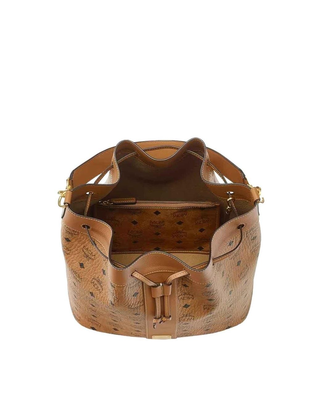 Dessau Drawstring Large di MCM in Brown