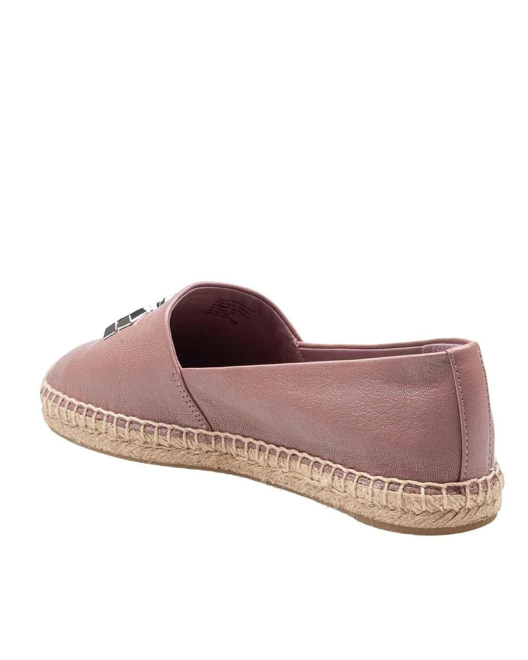 Tory Burch Pink Soft Leather Espadrilles