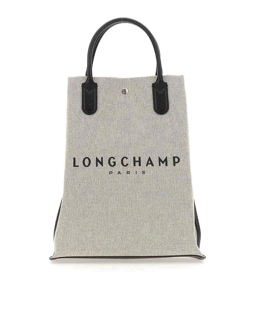 Longchamp Gray Essential Medium Shopping Bag