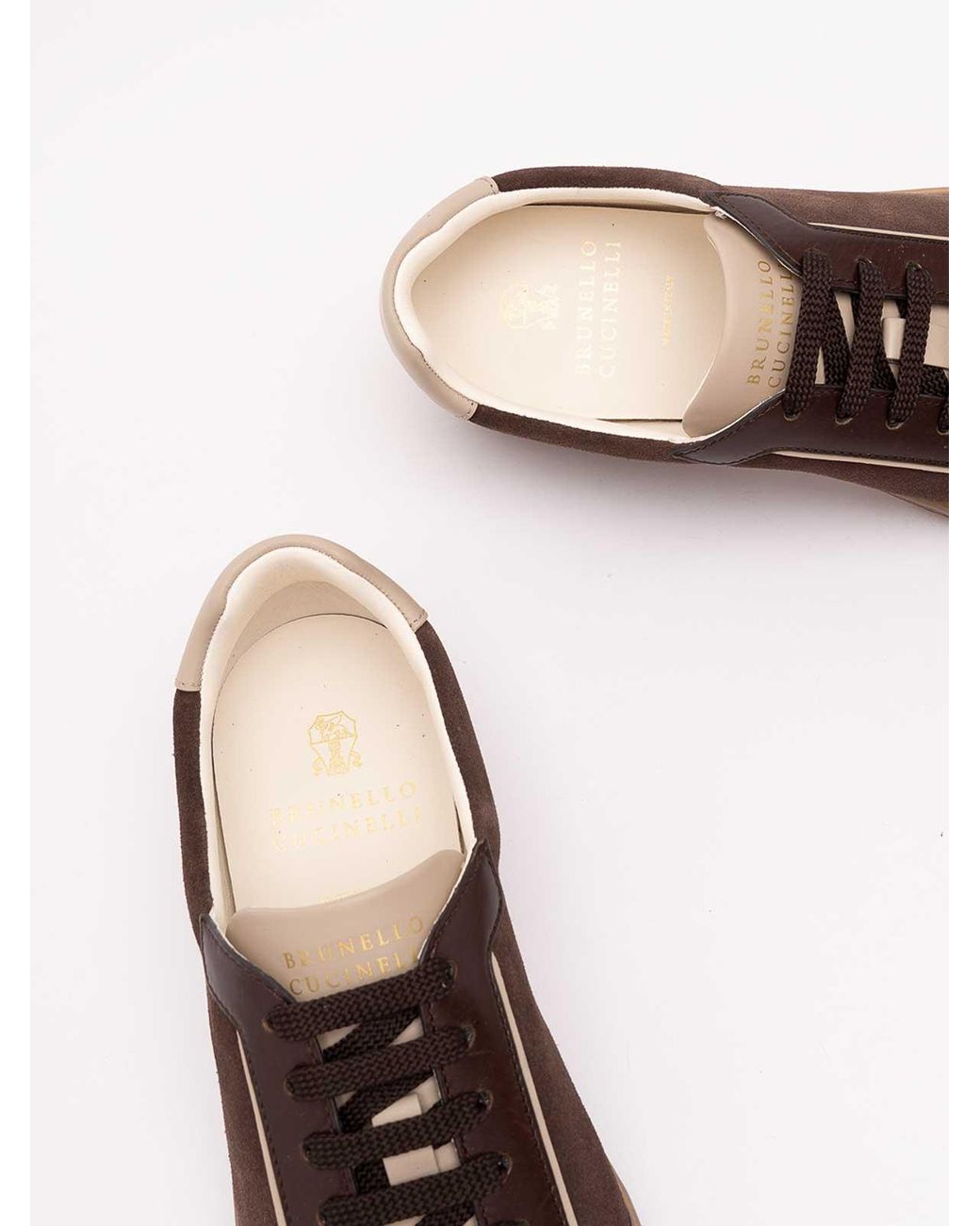 Baskets Brunello Cucinelli pour homme en coloris Brown